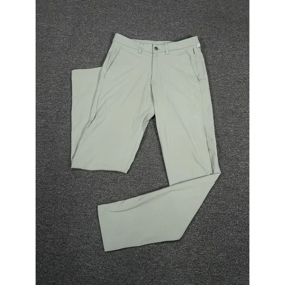 Lululemon Commission Slim Fit Pants Men's 30 (Fits 30x32) Light Green Tech Chino - Picture 1 of 7